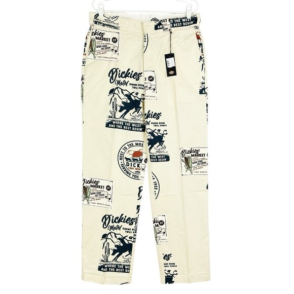 NWT Dickies Men's Dickies Market Greensburg Ivory Twill Pants Sz 32X32 Straight - Picture 1 of 16